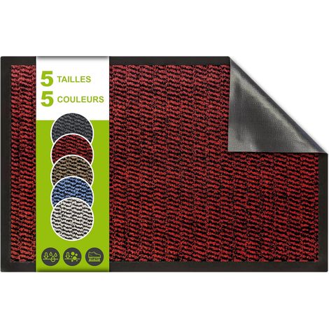CleanStep Pro Tapis d’Entrée Intérieur (Rouge, 90x150cm) (1/5)