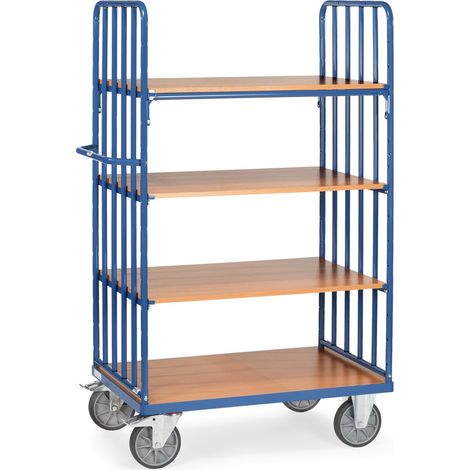 Etagenwagen L1169xB709xH1800mm Trgf.600kg 4 Etg.Stirnwand m.Streben FETRA (1/2)