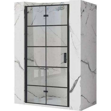 PUERTA de DUCHA REA MOLIER BLACK 100 + PROFIL (1/5)