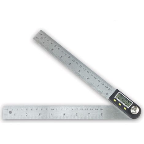 200mm Protractor, Stainless Steel Digital Square, 360 Degree Angle Measuring Tool