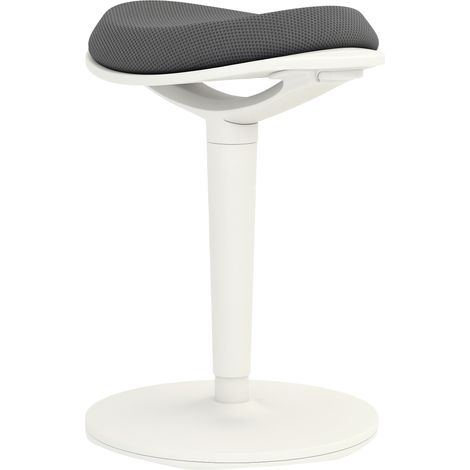 Tabouret pendulaire ergonomique à hauteur réglable, jusqu'à 120 kg, 42,5 x 35,5 x 56,5-71,5 cm, gris (1/5)