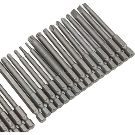 Embouts De Sécurité - 50 Pièces - Longueur 75 Mm - Acier Chrome-Vanadium - Pour Visseuses - Lot Complet (1/5)