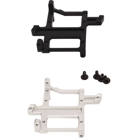 Support en alliage d'aluminium pour servo de boîte de vitesses de voiture RC, monture de remplacement argentée pour véhicule tout-terrain RC. (1/5)