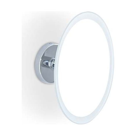Specchio ingranditore da bagno a parete ingrandimento 2x - ottone cromato