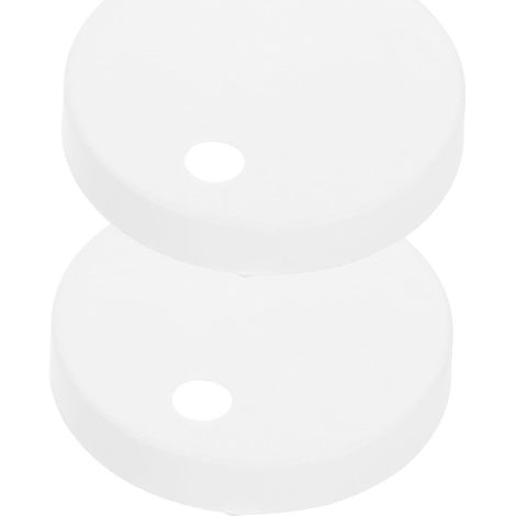 Caches-boulons Décoratifs pour Toilette, Plastique Blanc (1/5)