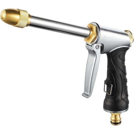 Metallene Gießkanne mit langem Griff, Gießkanne für Garten, Autowäsche, Pflanzenbewässerung, Haustierdusche (1/4)