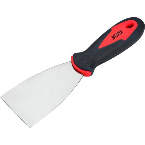 ESPÁTULA FLEXIBLE ACERO CARBONO 40 MM MANGO BIMATERIAL ALYCO ORANGE