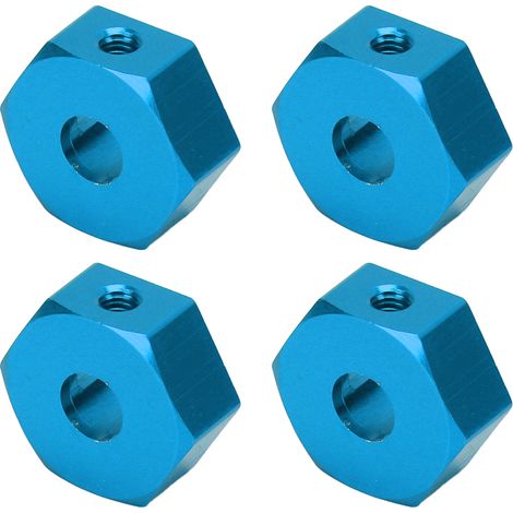 1/10 RC Radnabe mit Sechskantmuttern, 14 mm Aluminium-Radnabe mit Sechskantantrieb für AMMRA Big Rock, Typhon, SentonBlue (1/5)