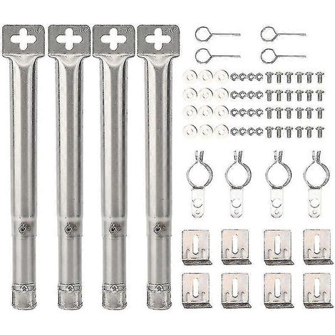 pièces universel réglable en acier inoxydable pour barbecue à gaz, brûleur tubulaire droit de rechange (1/5)