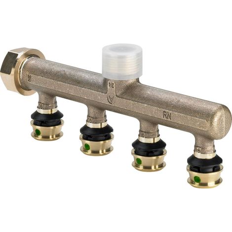 Viega Raxofix-Distributore, d 16mm, G 3/4, n 4 bronzo al silicio modello 5326.05, 645595