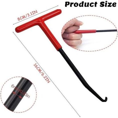 1 Pcs Tire Ressort Crochet Outil, Tire Ressort, Outil Moto, Ressort Echappement Moto,Crochet Ressort Echappement Pour Béquille Moto (1/3)