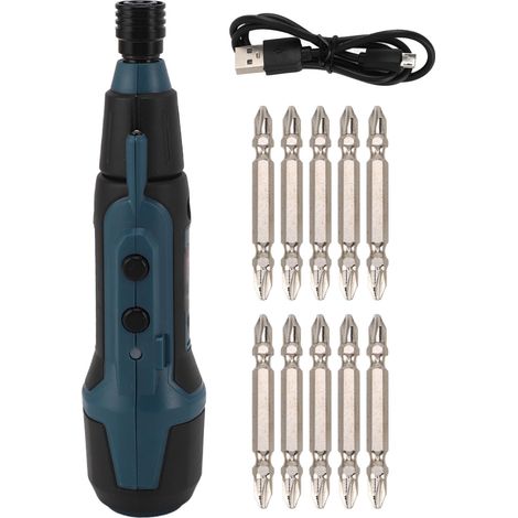 Tournevis électrique portable 3.6V avec lampe torche, batterie lithium et jeu de douilles (1/5)