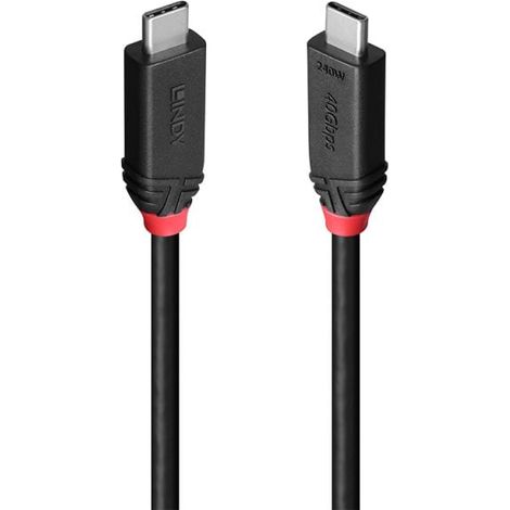 1M USB4 240W TYPE C CABLE  BLACK LI