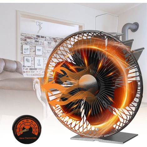 TolleTour Kaminofen Ventilator Herd Lüfter Gebläse Stromloser Holzbrenner Ofenventilator (1/5)