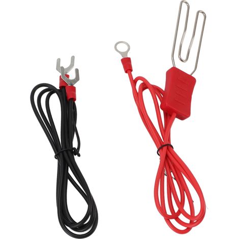 Connecteur de Fil de Clôture électrique, Kit de Bornes à Crochet M8 en Acier Inoxydable pour Clôture de Ranch, Connexion Sécurisée Facile à Utiliser avec Piquet de Terre, Fil de(3pcs) (1/5)