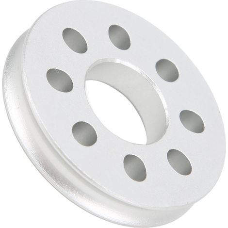 Poulie courroie ronde en alliage d'aluminium, alésage 14mm, roue motrice fixe à pince, stable et silencieuse, PD 32mm (1/5)