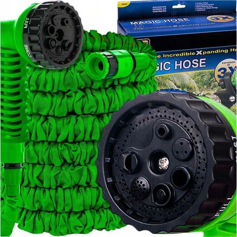 TG56040 TUBO DA GIARDINO FLESSIBILE ELASTICO CON PISTOLA 30M PER IRRIGAZIONE + CONNETTORI (1/5)
