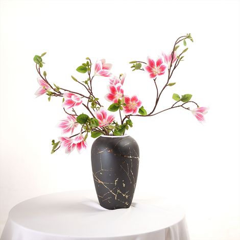 Bouquet de 7 têtes de magnolia artificiel, tiges de magnolia pour la maison, fleurs artificielles, décorations de mariage (1/5)