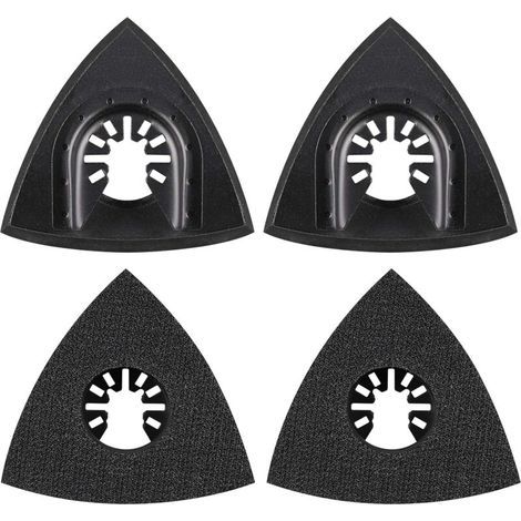 4pcs Sanding Pad 80mm Multi-Tool Attachment Pad Accessory Multi-Tool Blade Oscillating Tool Accessory for Worx Mikita Dewalt Power Tool, Worx Tool, Bosch Multi Tool (1/4)
