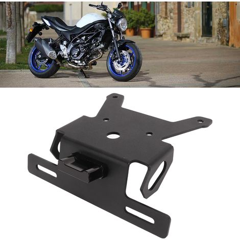 Support de plaque d'immatriculation moto avec éclairage - compatible avec SUZUKI SV650 2016-2021