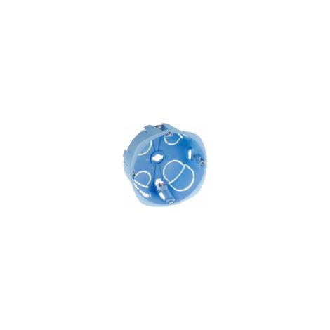 Eur'Ohm - 52005 - Boîte d'encastrement - cloison sèche - vis - 1 poste - prof. 40mm - diamètre 85mm