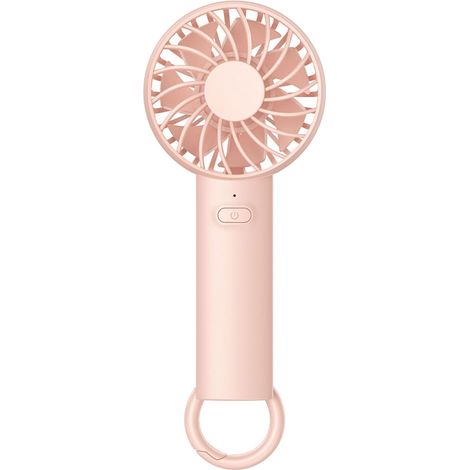 Mini ventilateur à main rechargeable USB, ventilateur portable pour usage quotidien et déplacement(Rose) (1/5)