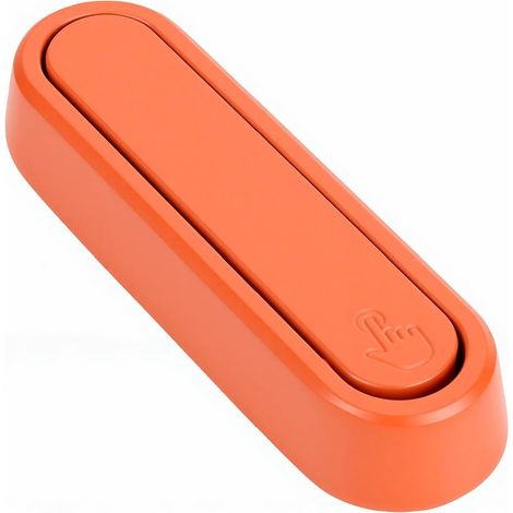 Klappbare Wandhaken, platzsparend, flach an der Wand zusammenklappbar, Klapphaken aus Zinklegierung für Mäntel, für Badezimmer, Küche, Schlafzimmer (Matt-orange, abgerundete Kanten) (1/5)