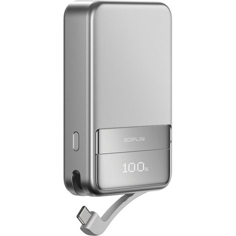 EcoFlow EF-RAPID5000-EU batteria portatile Ioni di Litio 5000 mAh Carica wireless Argento