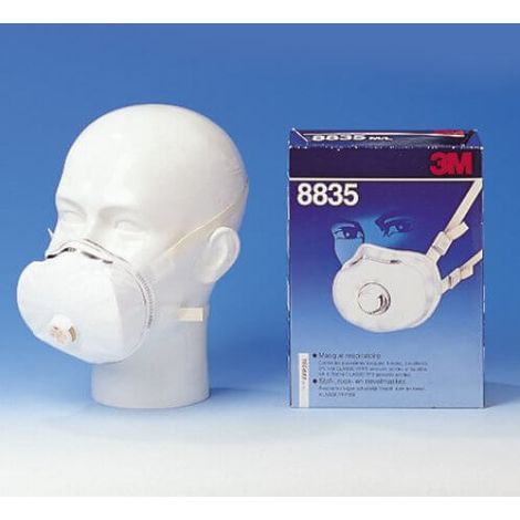 RESPIRATORE CON VALVOLA PER POLVERI 8835+ FFP3