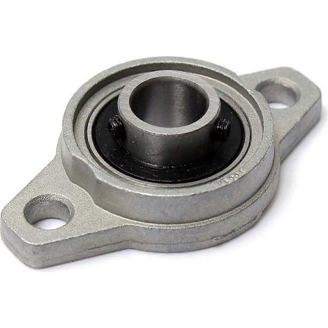 Roulements à bride en alliage de zinc KFL001 avec support, 12 mm (1/4)