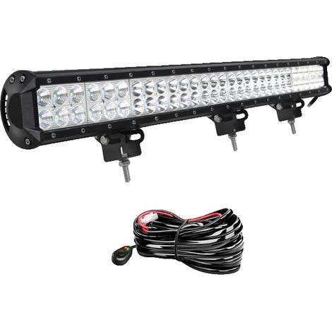 Barre lumineuse, faisceau combiné, construction durable, 1x180w avec kit de câblage (1/2)