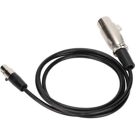 Câble Micro XLR Femelle vers Mini-XLR Femelle 1 mètre pour Casque Audio AKG K240 K240S K240MKII K141 (1/5)