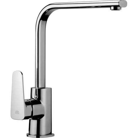 Rubinetto miscelatore lavello Paffoni Sly canna alta girevole in ottone cromo (1/3)