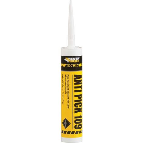 Everbuild Sika 489424 Tecnic Anti-Pick 109 White 295ml EVBANTP109WE