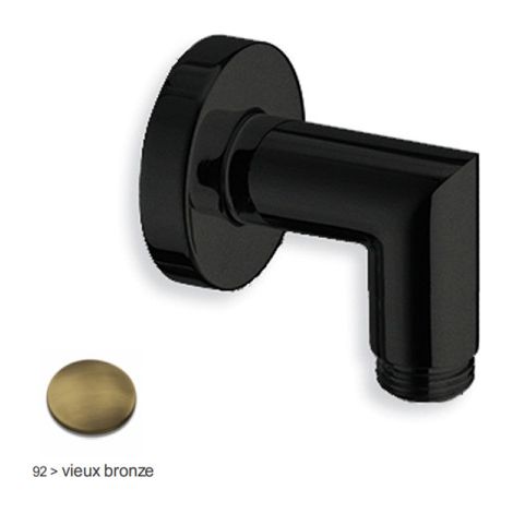 Prise d'eau laiton ronde coudée Vieux Bronze - CRISTINA ONDYNA PD46392 (1/2)