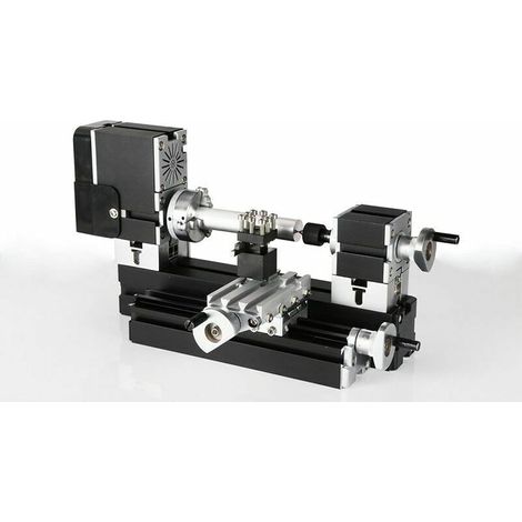 High-power, flexible metal mini lathe for woodworking and model making, 60W (1/4)