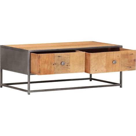 Maison Exclusive - Couchtisch 90x50x35 cm Altholz Massiv (1/5)
