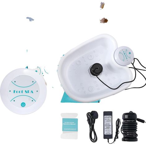 Machine de bain de pieds, détoxification ionique, relaxation et bien-être, Blanc UE (1/2)