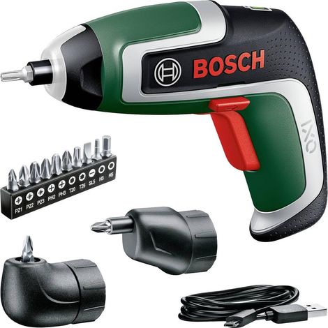 Visseuse compacte sans fil 7e génération 3,6 V 2,0 Ah 5,5 Nm lot incl. des adaptateurs de renvoi d'angle et déporté avec câble micro-USB dans une boîte de rangement (1/4)