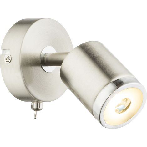 Globo 1er LED Spot Comore nickel 12 x 8 cm warmweiß Spot