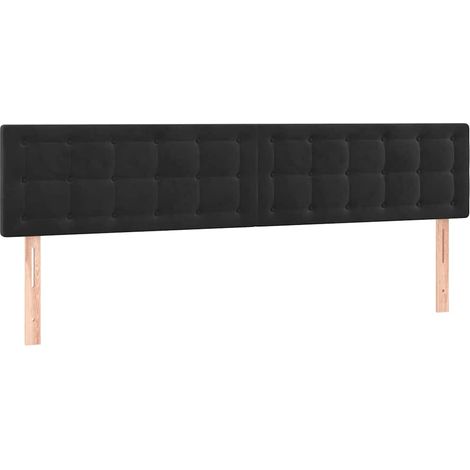Maison Exclusive - Cabeceros terciopelo negro 180x5x78/88 cm (1/5)