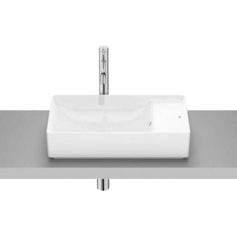 Roca Ona Aufsatz-Waschtisch 55 x 34,5 cm Becken links, rechteckig (1/4)