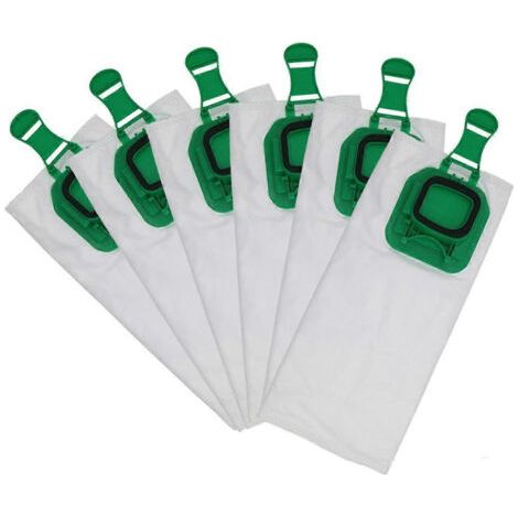 Lot de 6 sacs de rechange pour filtres à poussière compatibles avec les aspirateurs Vorwerk VK140, VK150 et FP140.