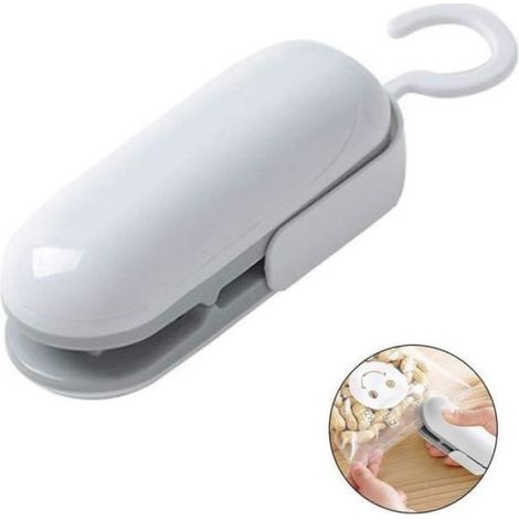 Mini Scelleur - - 2 en 1 - Portable - Haute Température - ABS Blanc (1/4)