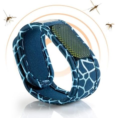 bracelet anti Réutilisable - moustiques - 2 pastilles aux huiles essentielles - protection pendant 1 mois - sans DEET (1/5)