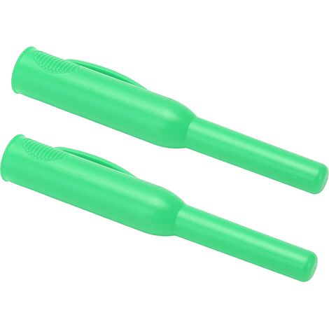 Lot de 2 protège-crayons de charpentier à long bec et trou profond avec clip, verts (1/5)