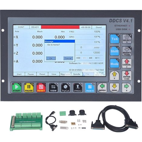 Système de contrôle de mouvement CNC, contrôleur autonome hors ligne à 3 axes DDCSV4.1