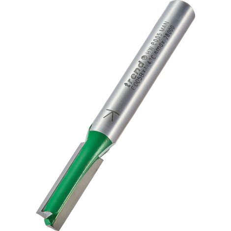 Trend C005B 1/4" Tungsten Carbide 2 Flute Router Cutter (1/5)