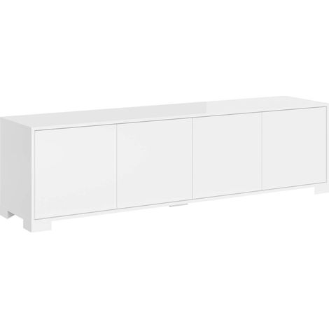 Porta TV 4 ante 172x40x48 cm Lumina bianco lucido