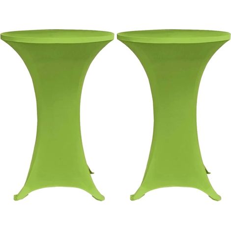 Maison Exclusive - Copertura Elastica per Tavolo 2 pezzi 80 cm Verde (1/5)
